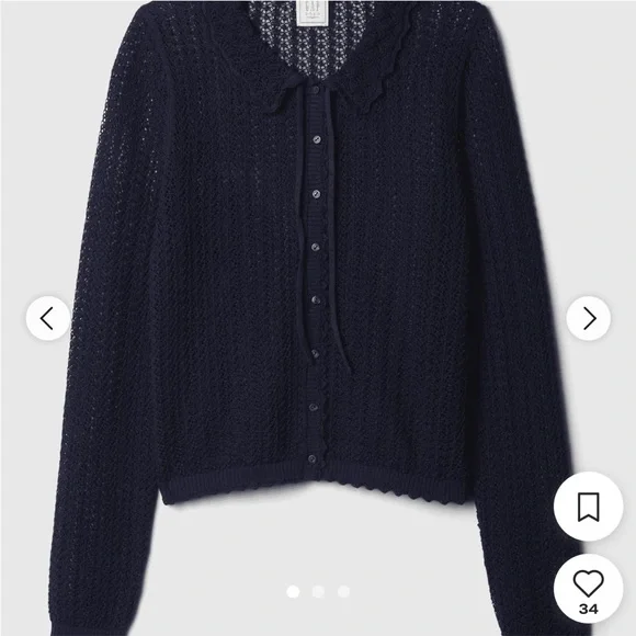 Gap x Doen Linen Blend Cardigan - Picture 2 of 4